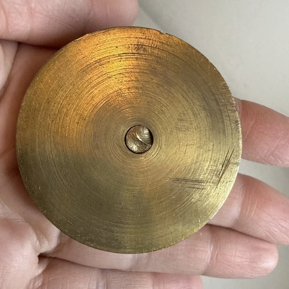 Vintage Brass Pocket Watch Stand T-Bar Jewelry Tree Ring Holder Display Rack